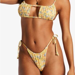 Billabong Southern Floral Ruched Tie Side Hike Bottoms